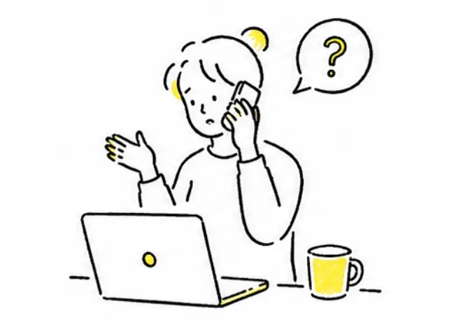 お問い合わせが届かないことに困っているイメージ